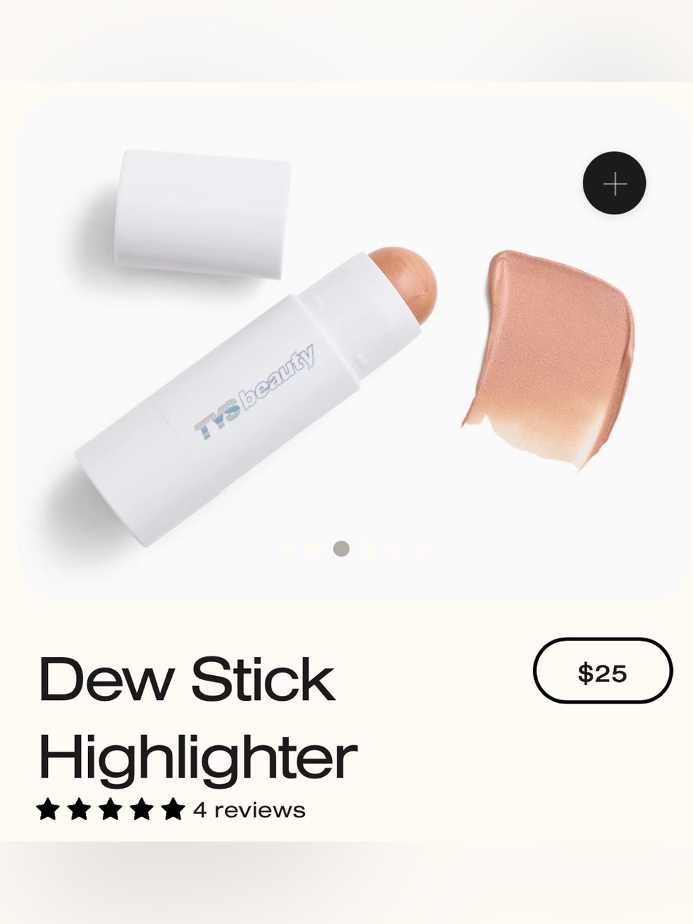 NWT TYS Beauty Dew Stick Highlighter in Honeydew